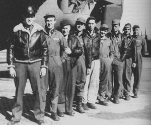 Los nueve hombres que componían la tripulación del "Lady Be Good"